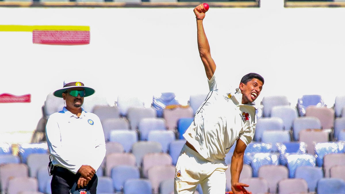 Tanush Kotian Day 1 Ranji Trophy semi-final between Mumbai and Vidarbha