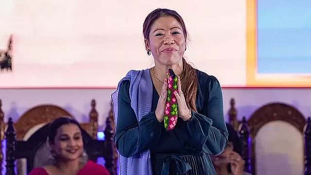 File : Boxing legend MC Mary Kom is the Indian Olympic Association's athletes commission chairperson.