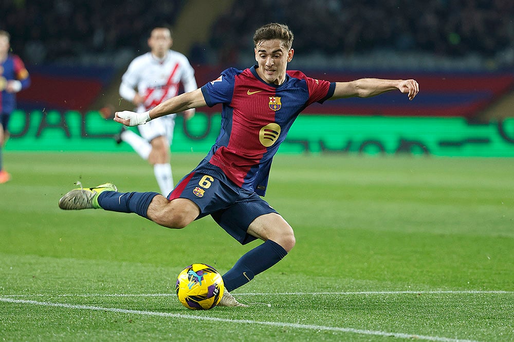 Spanish La Liga soccer Barcelona vs Rayo Vallecano: Gavi