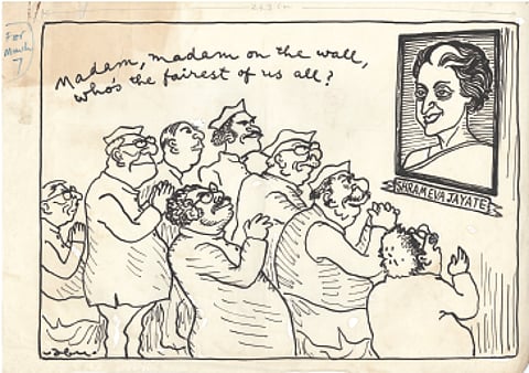 Abu Abraham's Emergency era cartoons were often censured during that period