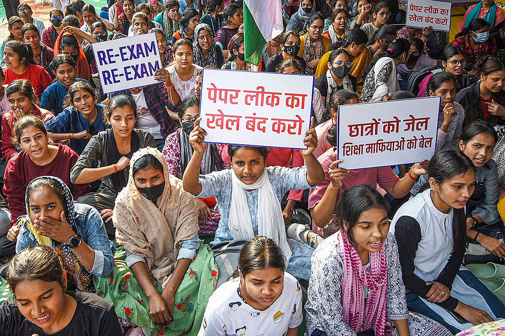 Protest for BPSC 70th re-exam