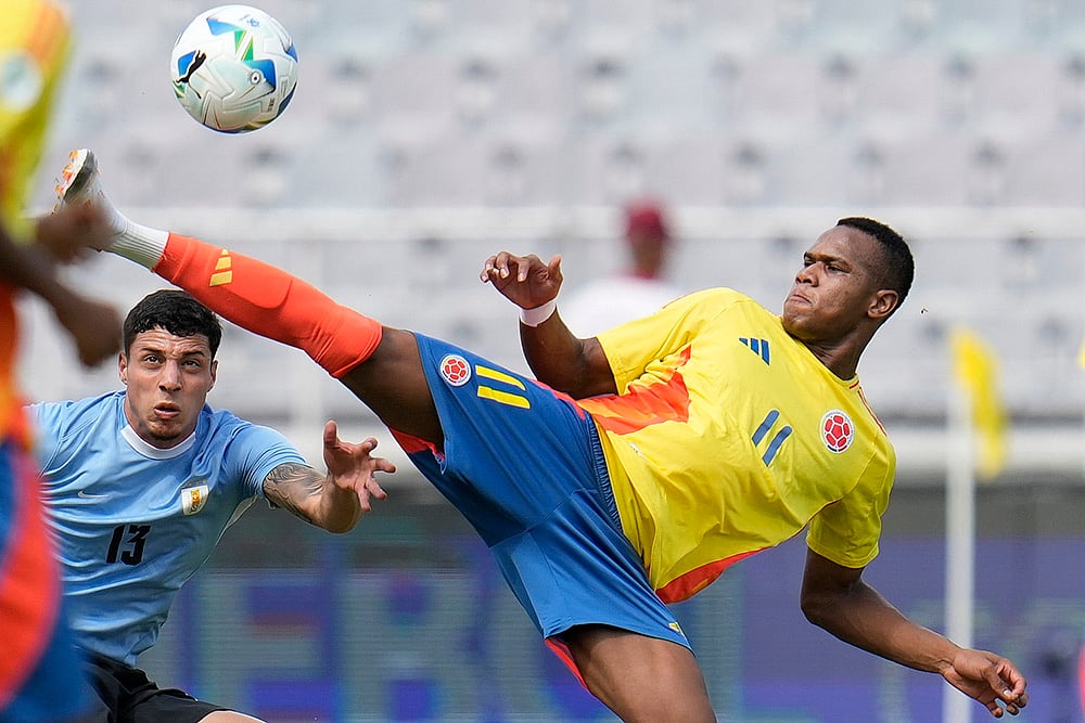 South American U-20 Championship Uruguay vs Colombia Soccer: Andy Batioja 