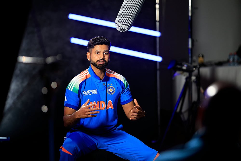 Champions Trophy Cricket 2025: Indian cricket team photoshoot_Shreyas Iyer