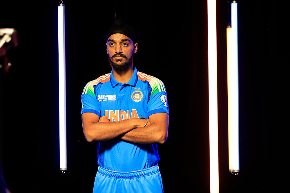 Champions Trophy Cricket 2025: Indian cricket team photoshoot_Arshdeep Singh