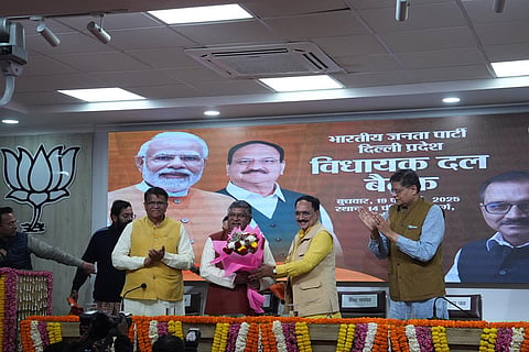 BJP legislature party meeting, at the party office in New Delhi.