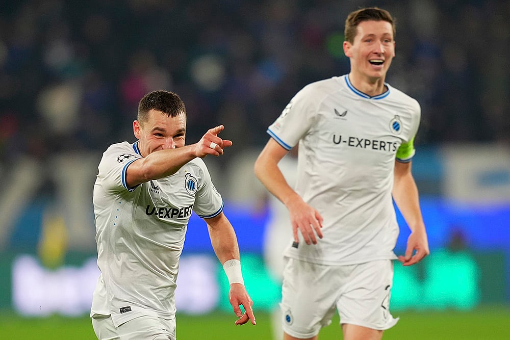 Italy Soccer Champions League playoff second leg Atalanta vs Club Brugge: Ferran Jutgla