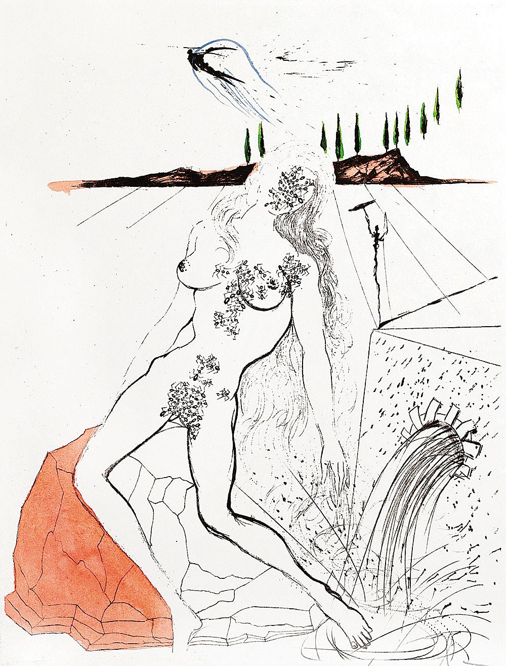 Dalí’s ‘Apollinaire-Woman at the Fountain’