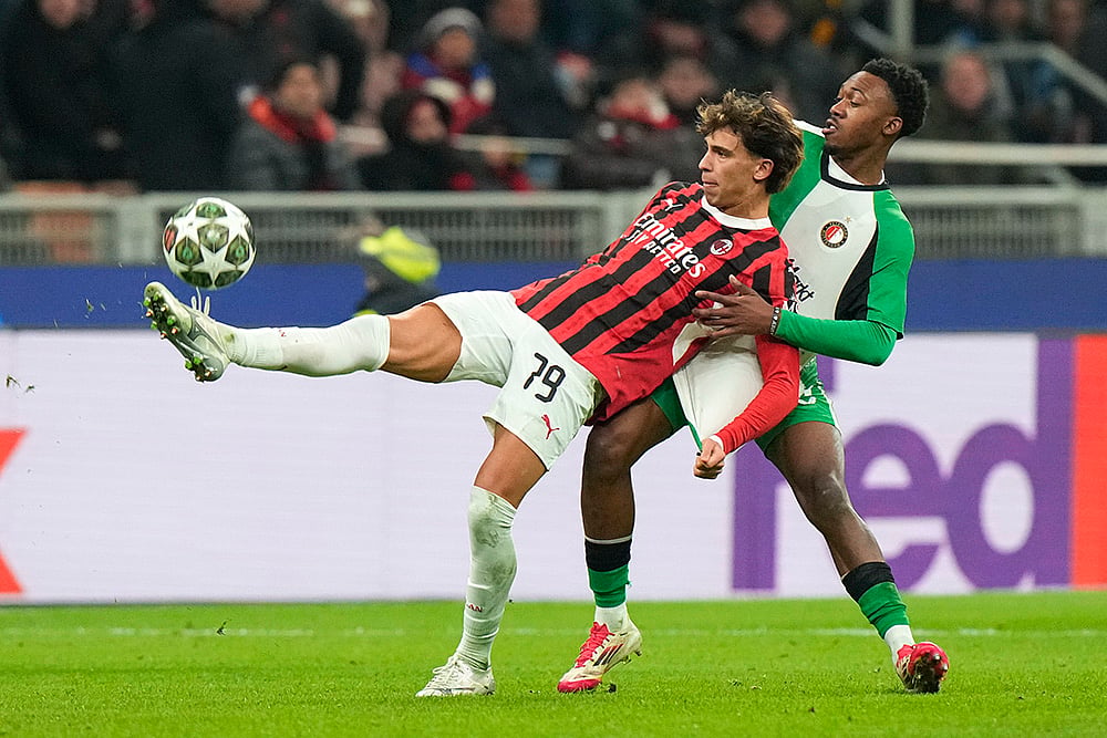 Italy Soccer Champions League playoff second leg AC Milan Vs Feyenoord: Joao Felix