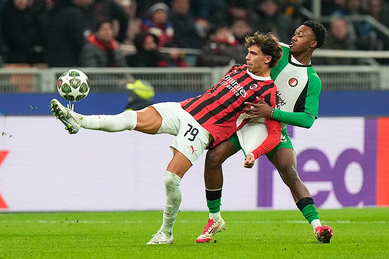 Italy Soccer Champions League playoff second leg AC Milan Vs Feyenoord: Joao Felix