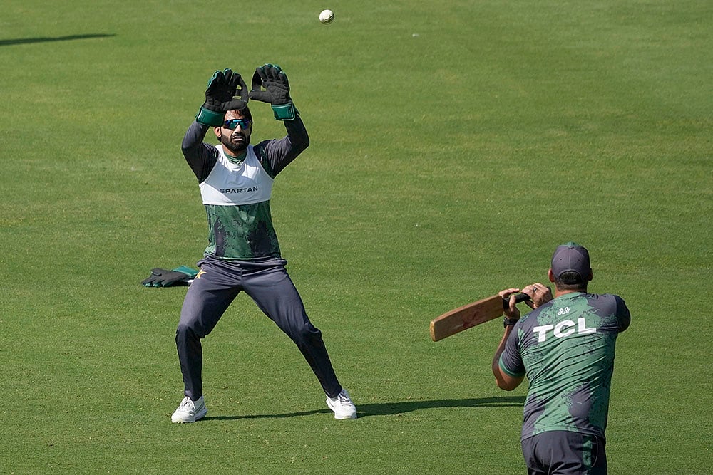 Champions Trophy Cricket 2025: Pakistan Team Training photos_Mohammad Rizwan 