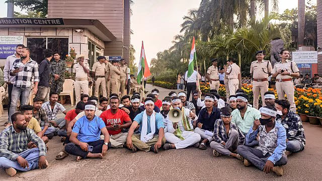 PTI : Protest at  Odisha's KIIT over Nepali student's death