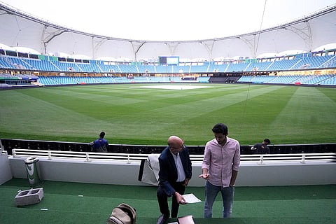 Champions Trophy 2025: Preps at Dubai International Cricket Stadium