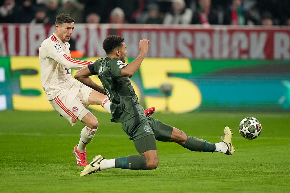 Germany Soccer Champions League playoff second leg FC Bayern Munich vs Celtic Glasgow: Leon Goretzka