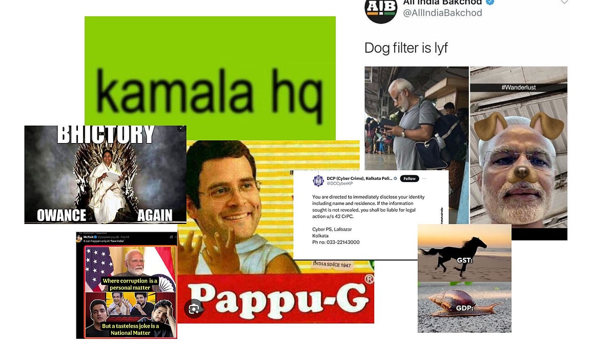 Sourced from X and Reddit : Popular memes created by social media users, political parties and government bodies