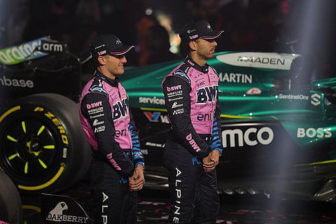 F1 75 Live launch event: Alpine drivers' Pierre Gasly and Jack Doohan