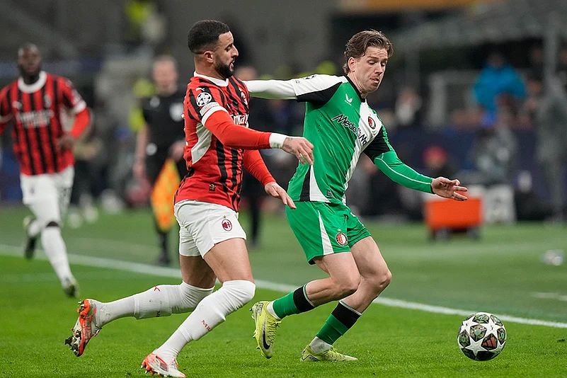 Italy Soccer Champions League playoff second leg AC Milan Vs Feyenoord: Kyle Walker