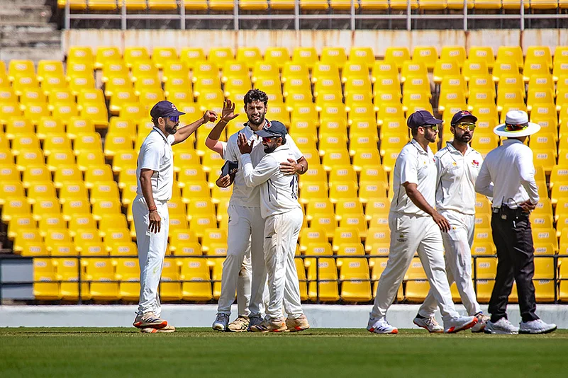 Ranji Trophy semi-final cricket Mumbai Vs Vidarbha Day 2_Shivam Dube