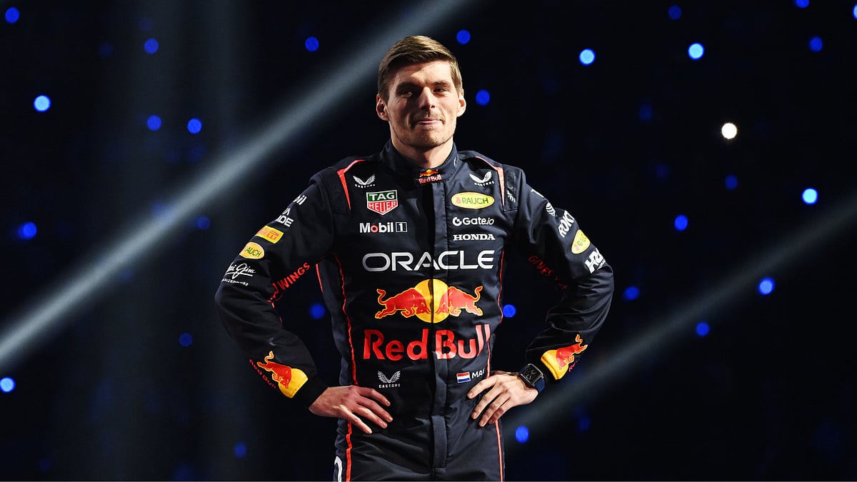Max Verstappen at the F1 75 Live event