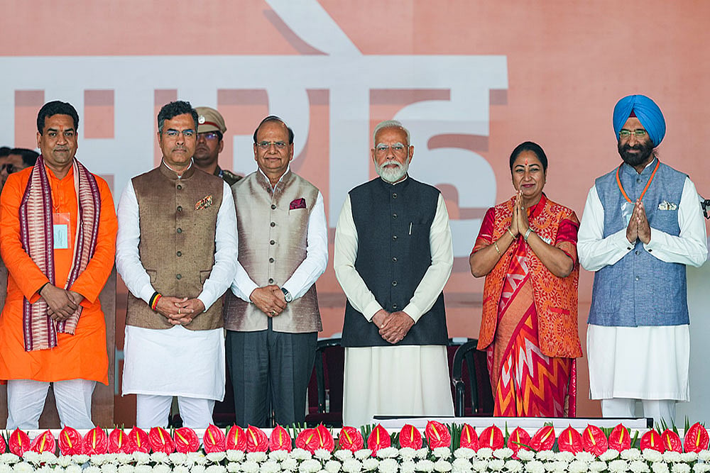 Oath ceremony of Delhi Govt.