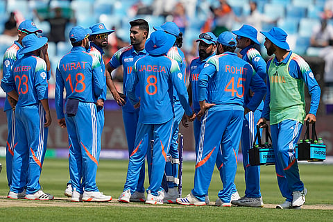 Champions Trophy 2025 Match 2, IND vs BAN: India's Harshit Rana celebrates after the dismissal of Bangladesh's Najmul Hossain Shanto