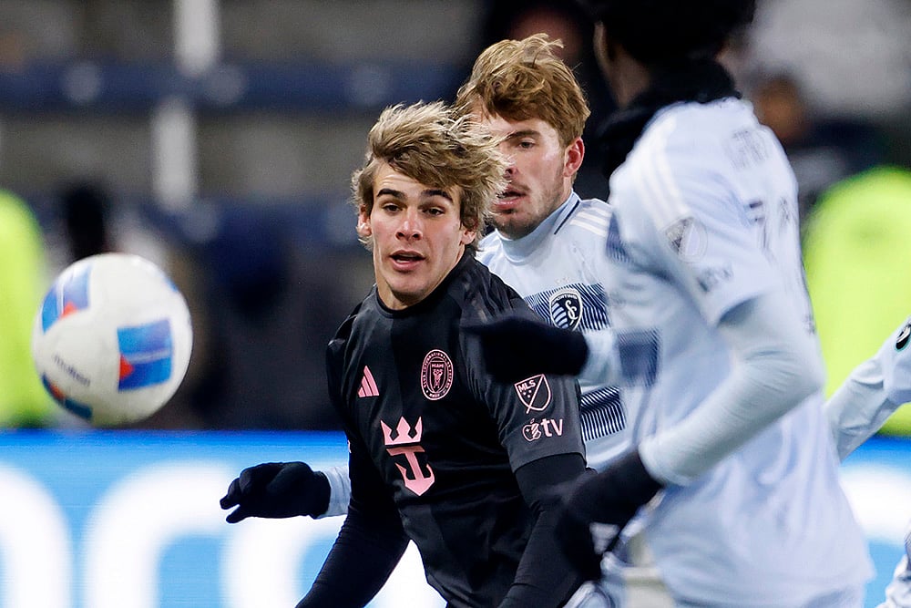 CONCACAF Soccer Inter Miami vs Sporting Kansas City football match: Benjamin Cremaschi 
