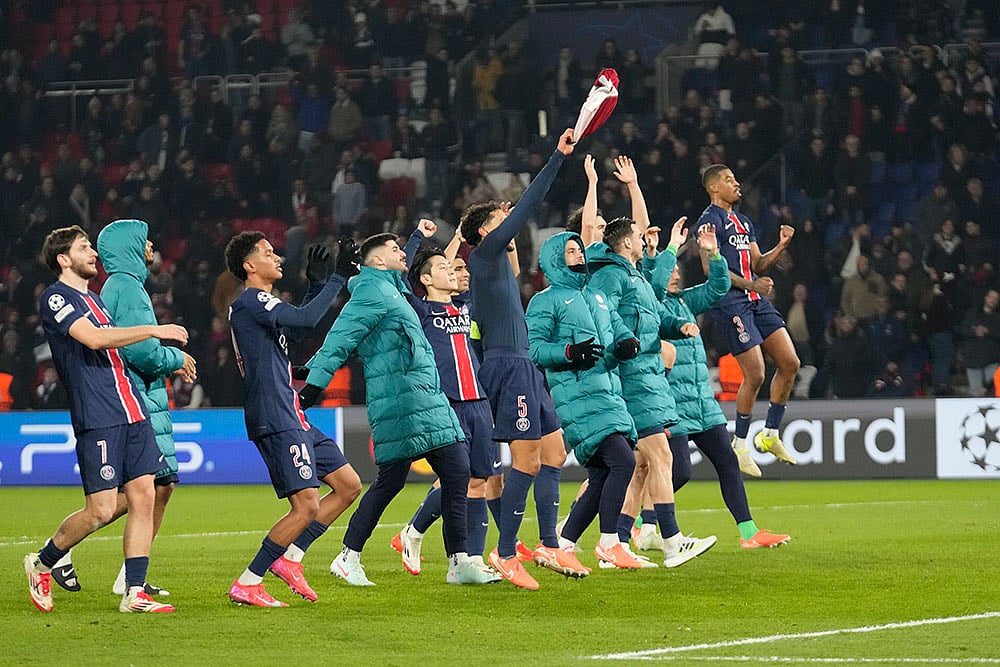 | Photo: AP/Michel Euler : UEFA Champions League 2024-25: Paris Saint-Germain and Brest