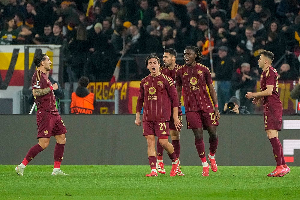 Europa League playoff second leg soccer match between AS Roma and FC Porto: Paulo Dybala 