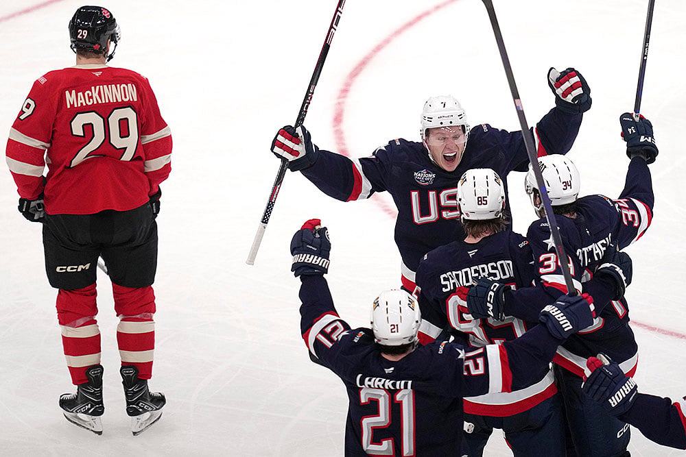 4 Nations Face-Off championship Canada vs USA Ice hockey final: Jake Sanderson