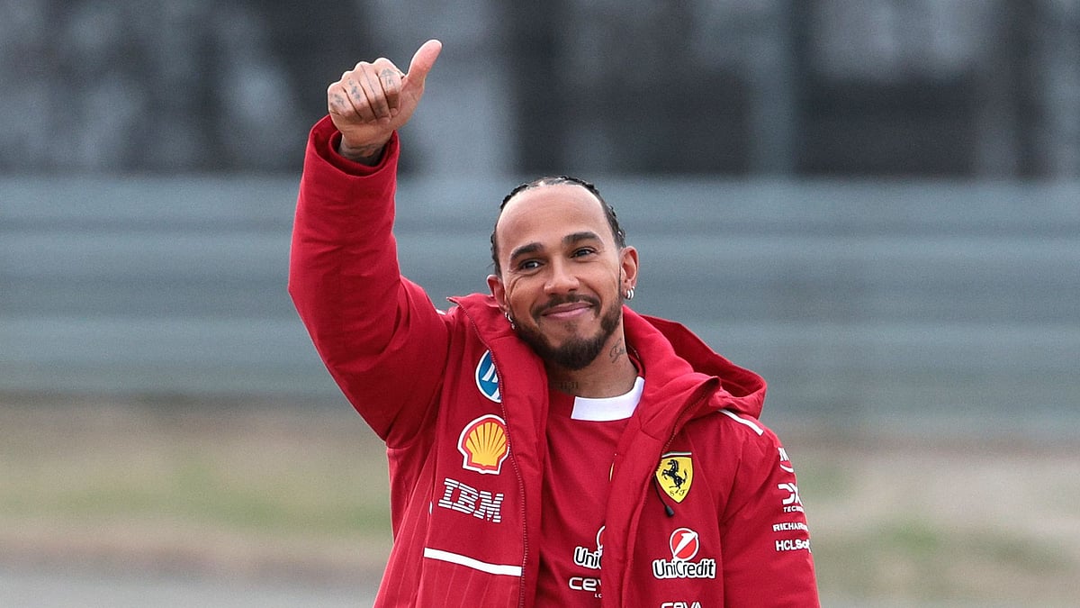 Ferrari's Lewis Hamilton - null