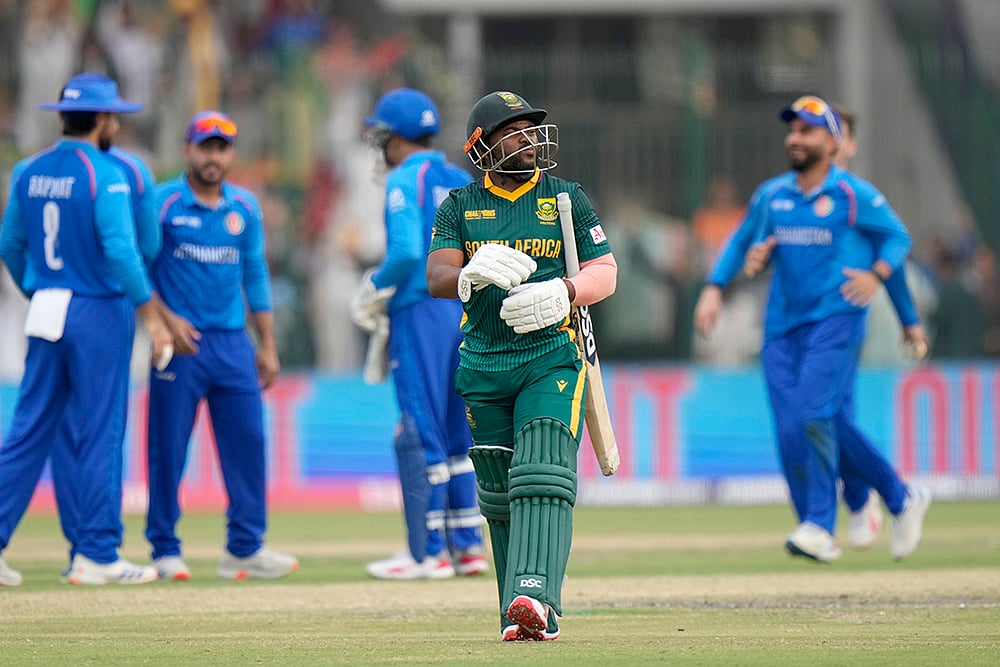 ICC Champions Trophy Afghanistan vs South Africa ODI Cricket Match 3 AFG vs SA: Temba Bavuma 