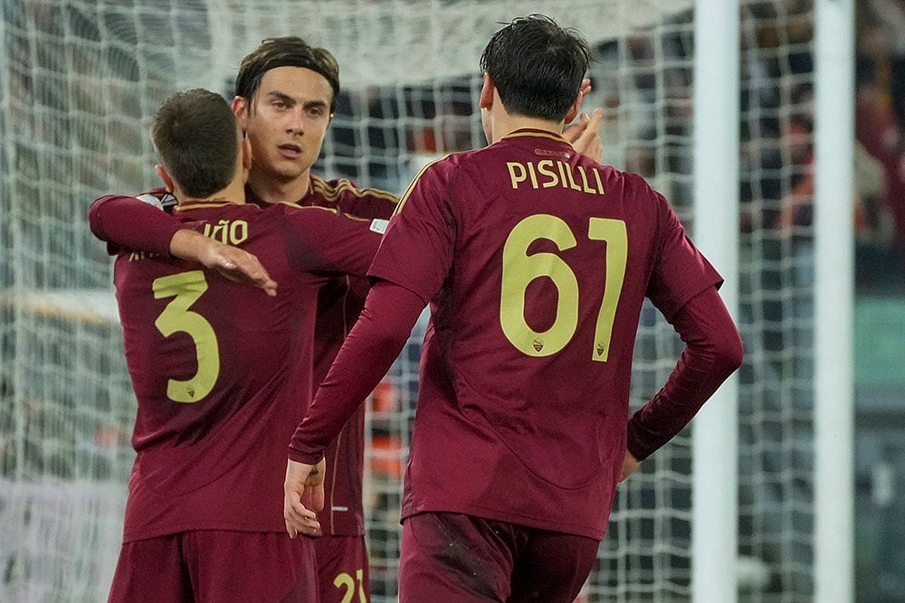 Europa League playoff second leg soccer match between AS Roma and FC Porto: Niccolo Pisilli