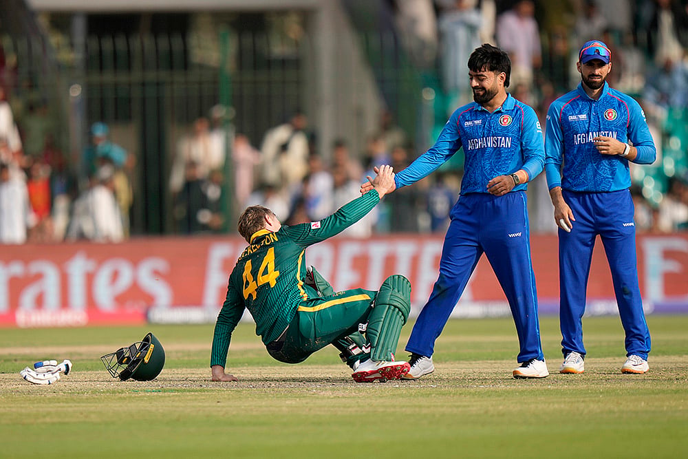 ICC Champions Trophy Afghanistan vs South Africa ODI Cricket Match 3 AFG vs SA: Rashid Khan