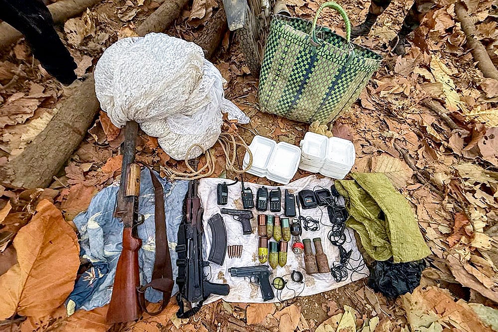 Security personnel conduct search ops in Manipur