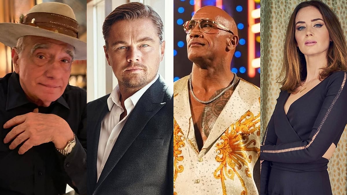 Instagram : Martin Scorsese, Leonardo DiCaprio, Dwayne Johnson And Emily Blunt