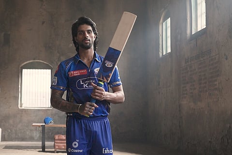 India left hand batter Tilak Verma dons the new jersey of Mumbai Indians for the Indian Premier League 2025 season