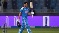 (AP Photo/Altaf Qadri)
 : India Captain Shubman Gill scores his 9th ODI century after a stunning 77 ball 103* against Afghanistan in the 2nd ODI at Ekana Cricket Stadium, Lucknow