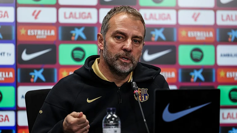 Barcelona head coach Hansi Flick - null