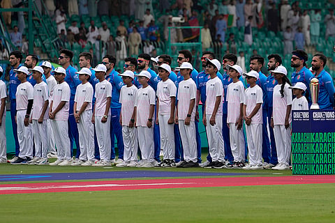 Champions Trophy 2025 Match 3, AFG vs RSA: Afghanistan players stand for their national anthem