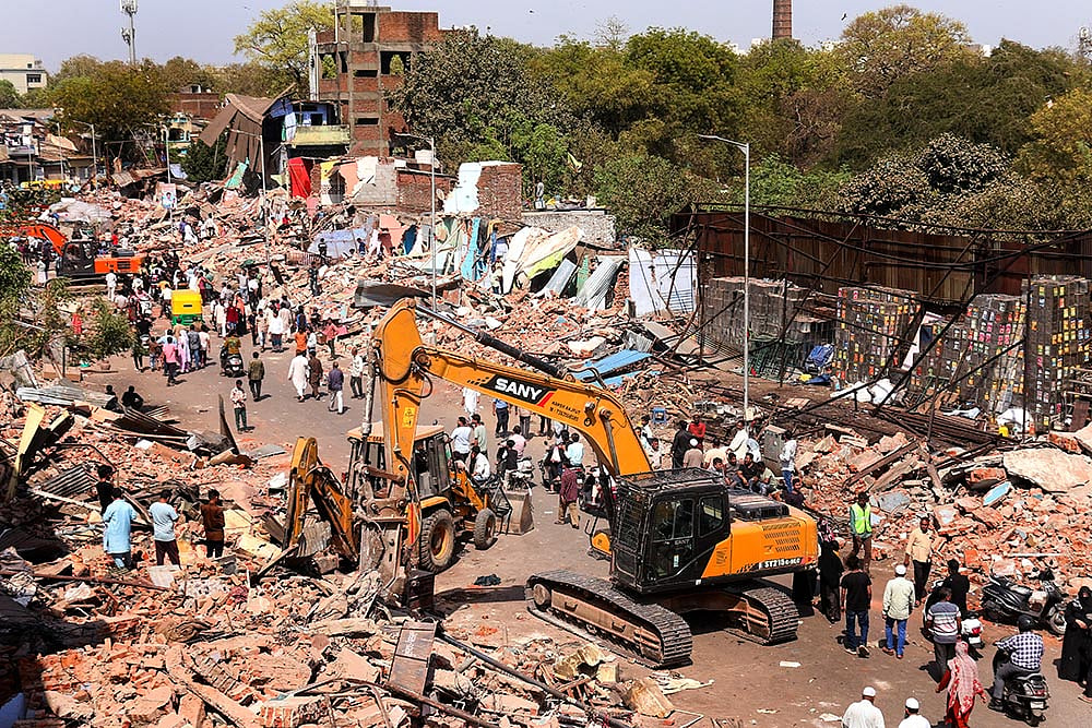 AMCs anti-enroachment drive in Ahmedabad