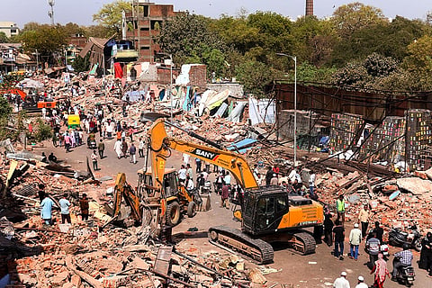 AMC's anti-enroachment drive in Ahmedabad