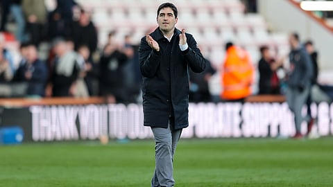 File photo of Andoni Iraola in charge of Bournemouth.
