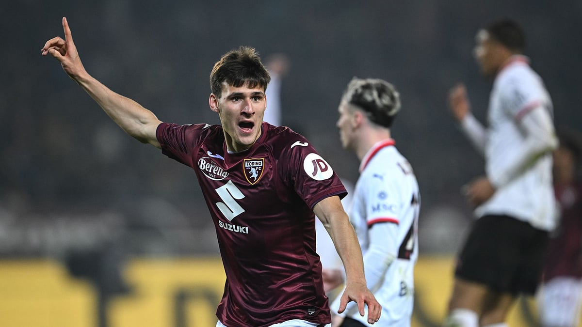 Gineitis celebrates scoring Torino's winner - null