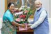 'Cong Will See Worse Electoral Defeats For Abusing PM Modi': Rekha Gupta On Kharge's 'Disparaging' Remarks | Photo: @PMOIndia via PTI : PM Modi and Delhi CM Rekha Gupta