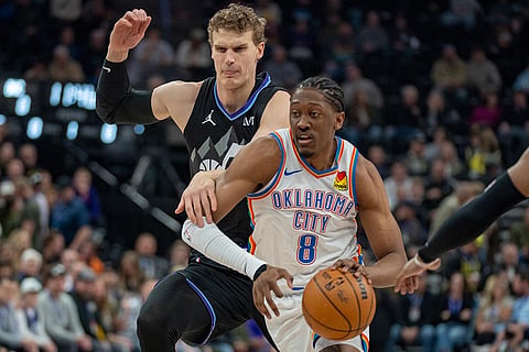 NBA Basketball Game: Oklahoma City Thunder vs Utah Jazz