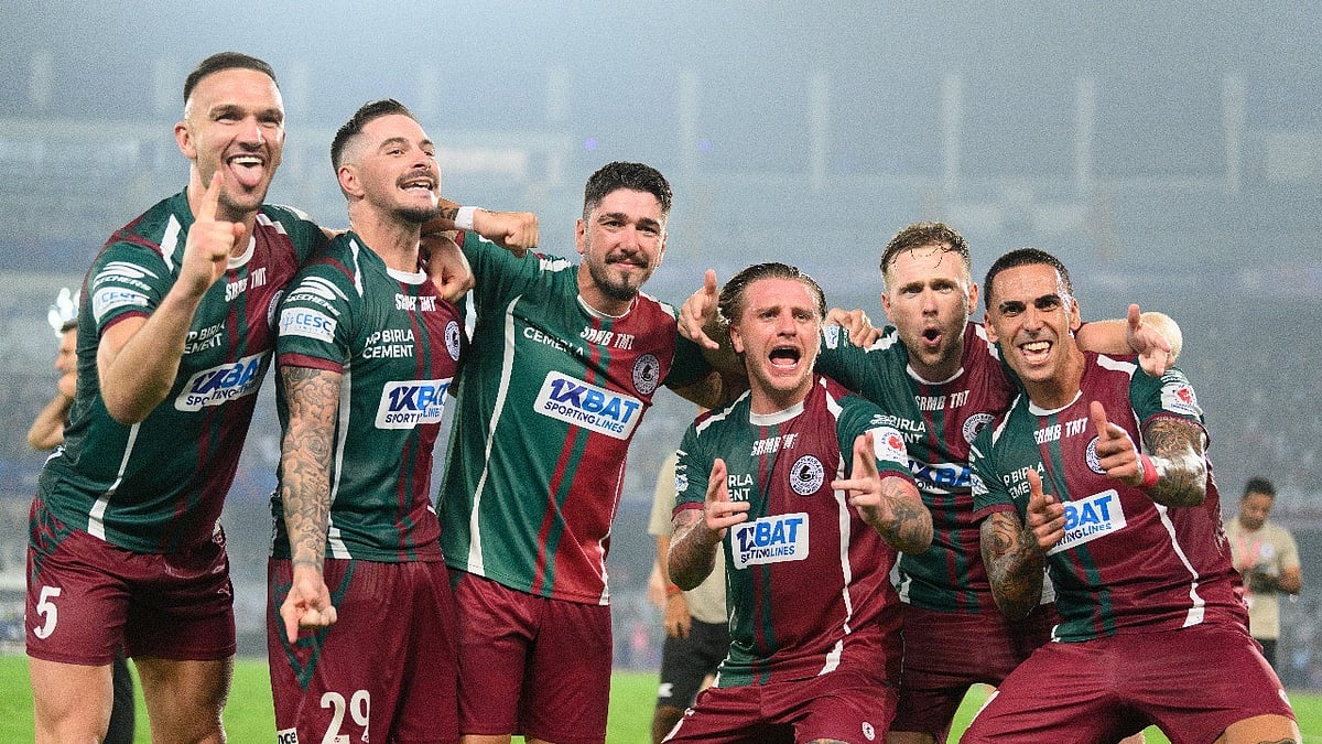 Photo: ISL : File photo of Mohun Bagan Super Giant players.