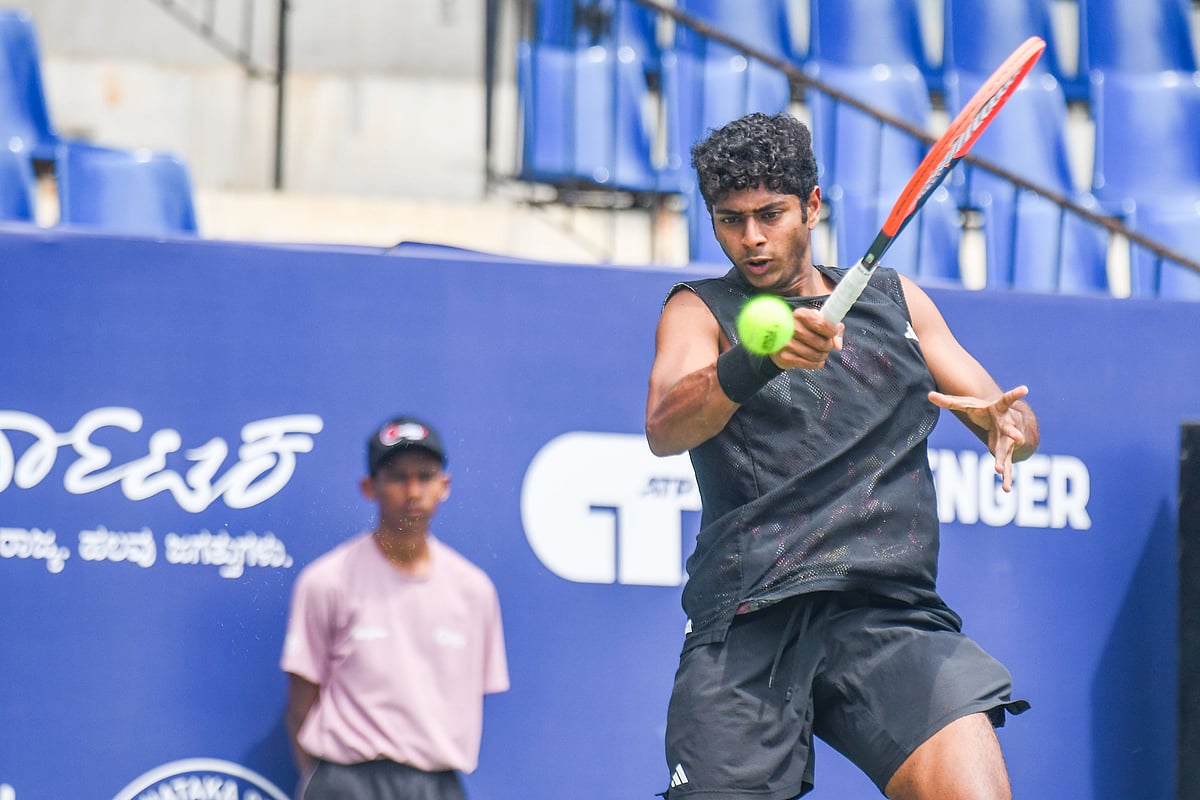 X | Bengaluru Open  : Aryan Shah at the Bengaluru Open 2025.