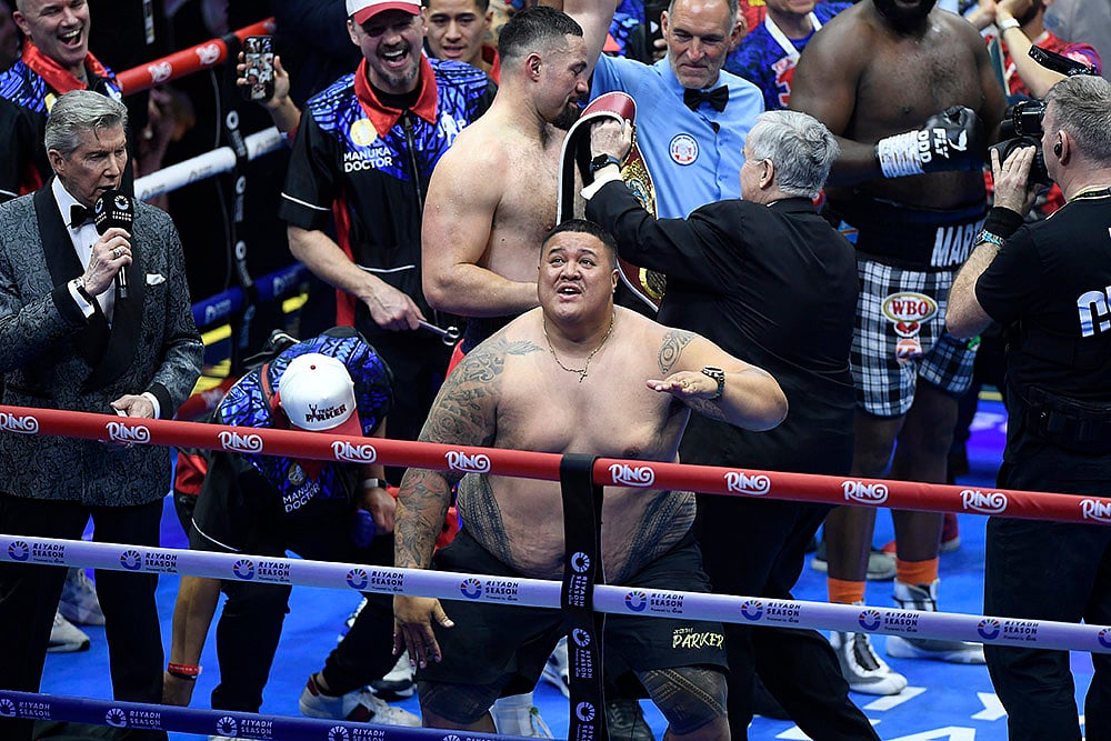Saudi Arabia Parker Bakole Boxing WBO Heavyweight Interim Title Joseph Parker vs Martin Bakole