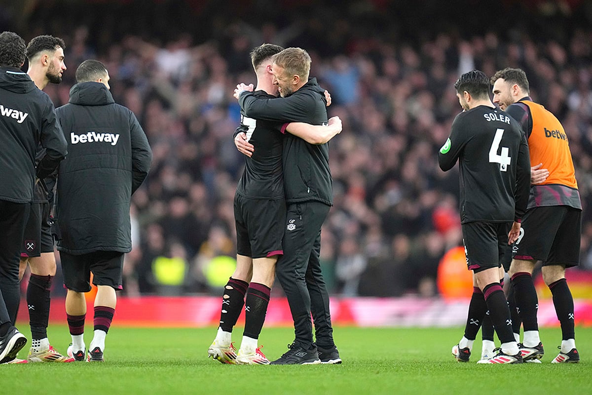 English premier league soccer 2024-25 Arsenal FC vs West Ham United: Graham Potter