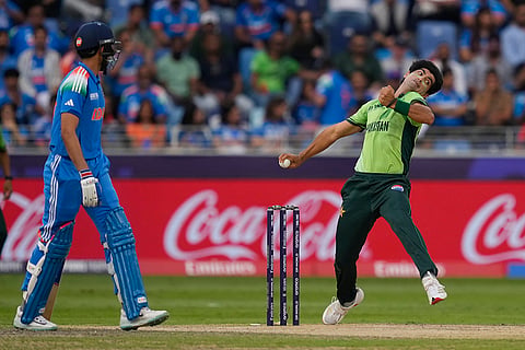 ICC Champions Trophy, IND vs PAK: Pakistan's Naseem Shah bowls