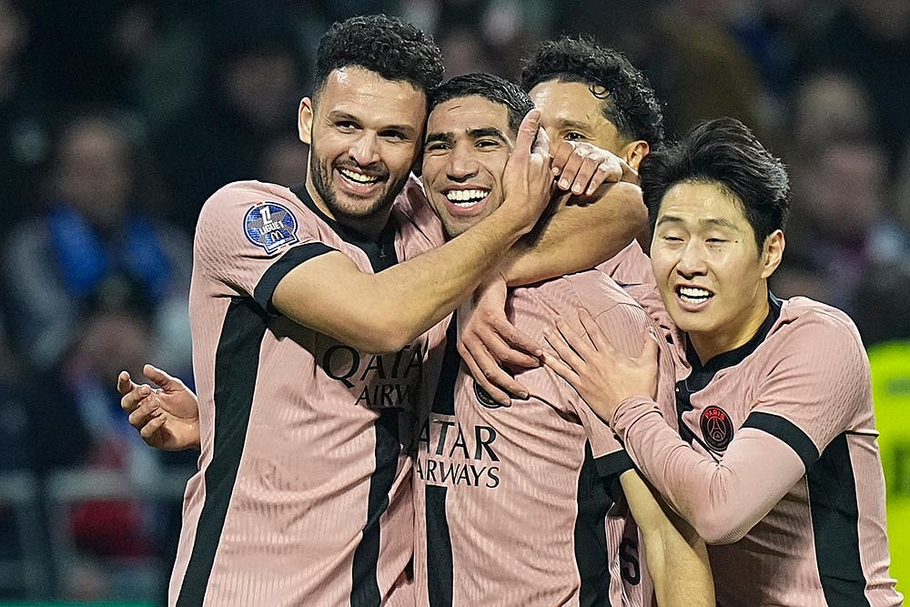 French League One Soccer Match: Paris Saint-Germain vs Lyon